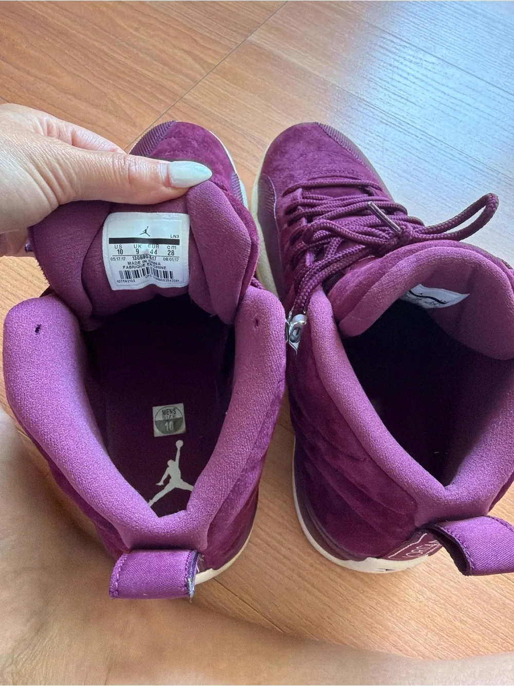 Jordan suede upper